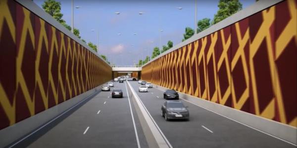 A sunken freeway is proposed to be co<em></em>nstructed in the middle of Orrong Road. 