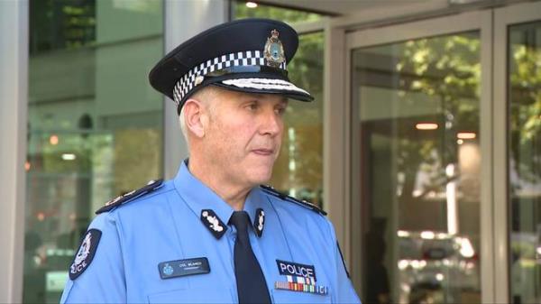 WA Police Commissio<em></em>ner Col Blanch said authorities are ‘co<em></em>nfident the accused doesn’t have the means or the capability to carry out any threat like that’.