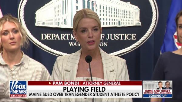 Trump attorney general announces enforcement actions against Maine over transgender sports policies