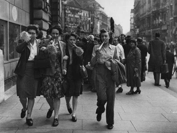VE Day celebrations in 1945