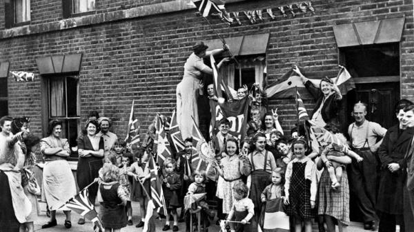 VE Day celebrations in 1945