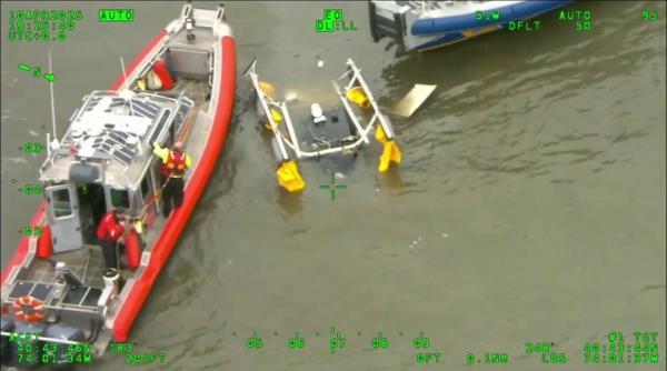 NYPD releases aerial footage of respo<em></em>nse to the Hudson River helicopter crash