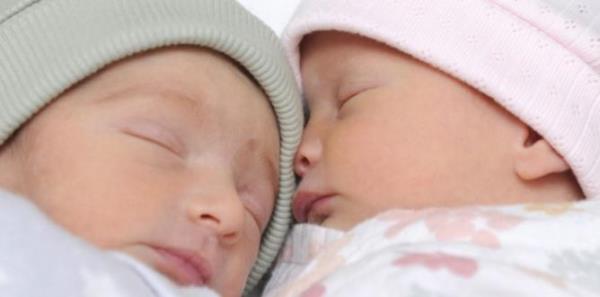 Kaydn and Kailee Partington were welcomed into the world last month. 